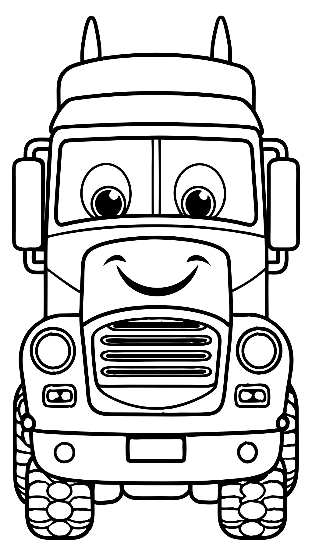 coloriage de camion gratuit imprimable